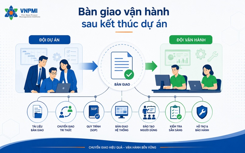 Bàn giao vận hành sau khi kết thúc dự án