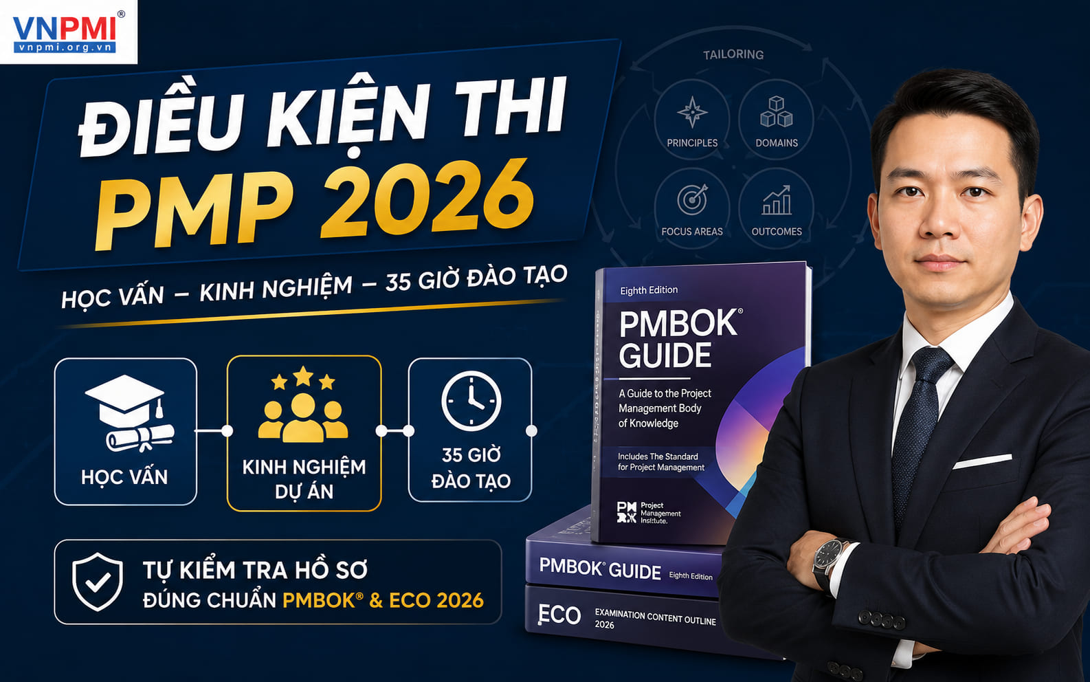 Ví dụ cách tính kinh nghiệm dự án không chồng lấn khi đăng ký thi PMP
