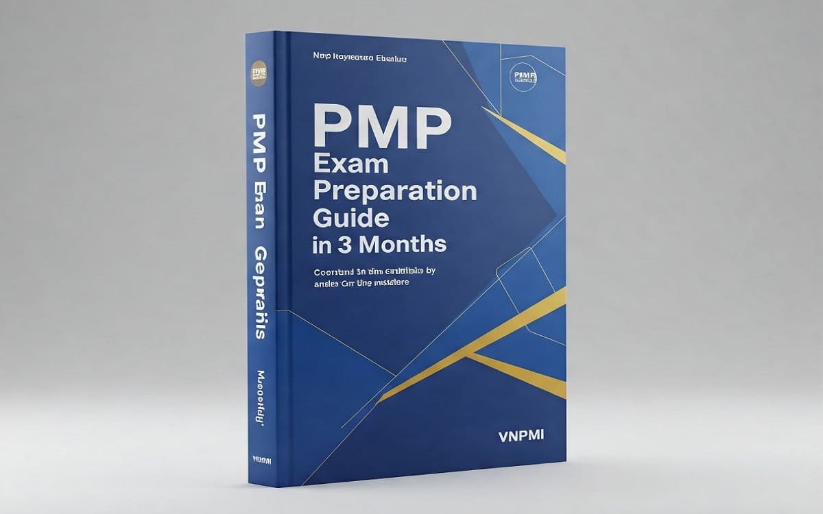 Cẩm nang học và thi PMP trong 3 tháng do VNPMI biên soạn và cập nhật theo kỳ thi 2026