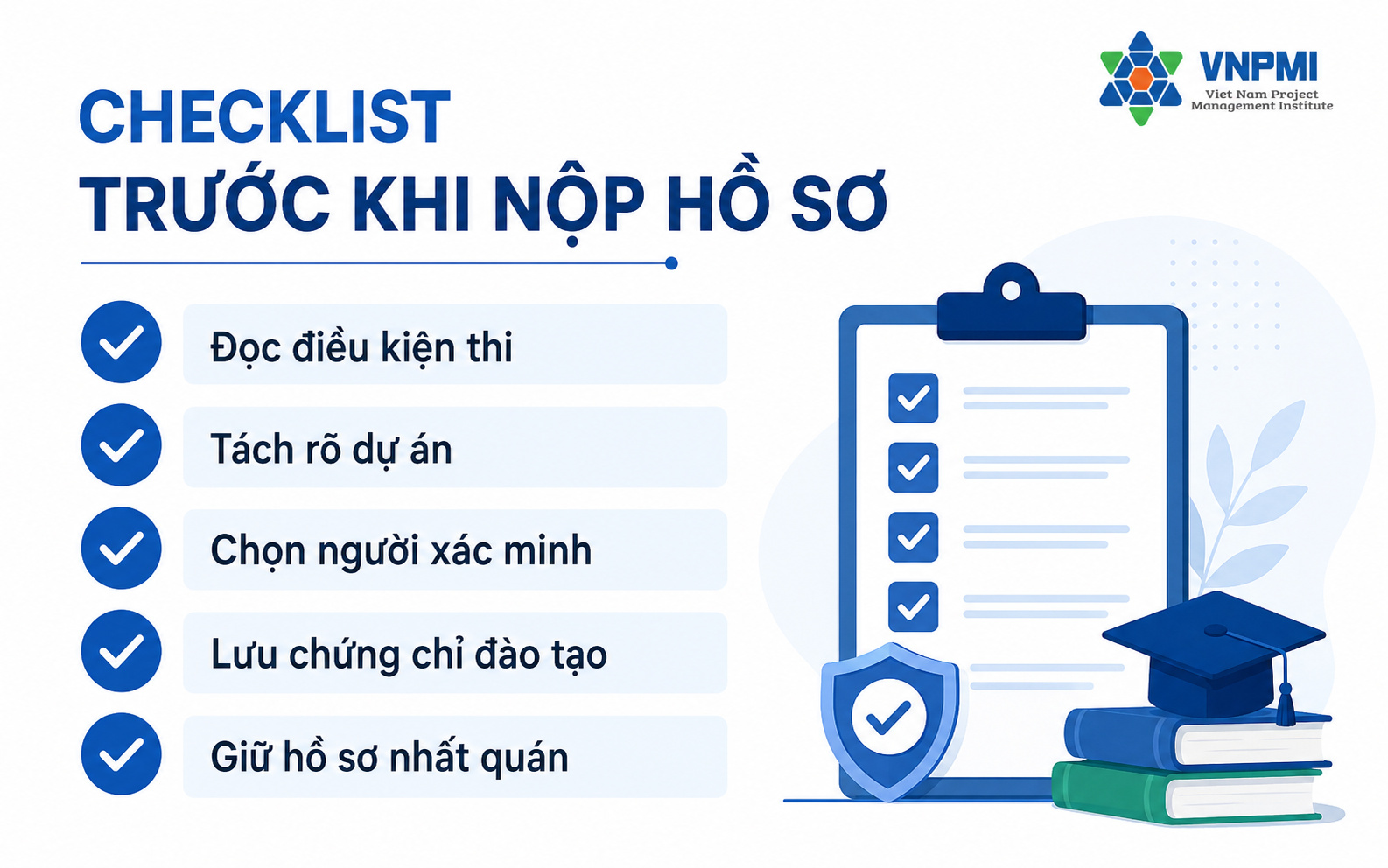 Checklist chuẩn bị audit PMP trước khi nộp hồ sơ