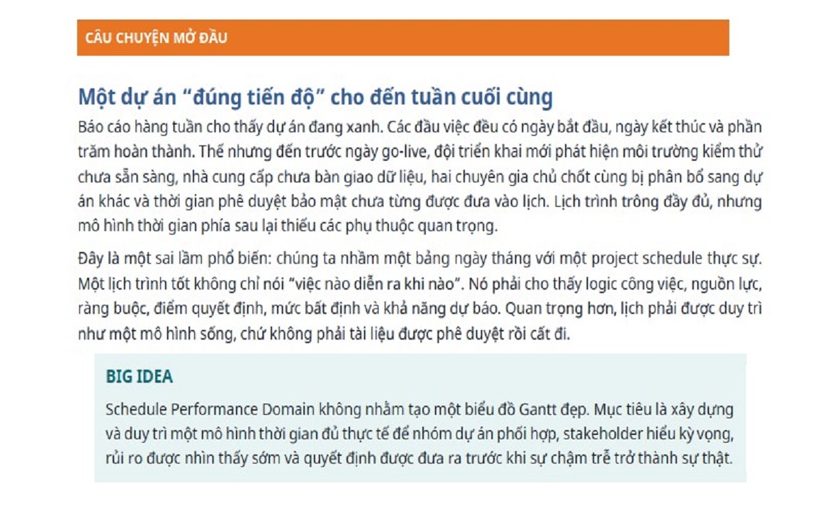 Tình huống dự án CRM hoàn thành sản phẩm nhưng chưa tạo ra giá trị theo tư duy PMBOK 8